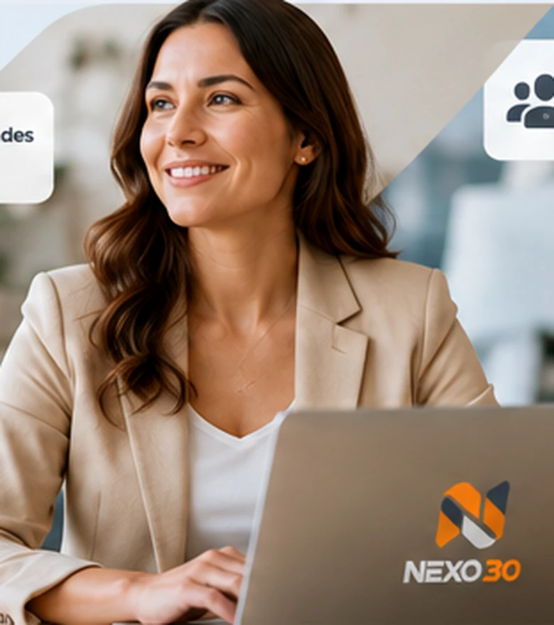Profesional trabajando en una computadora